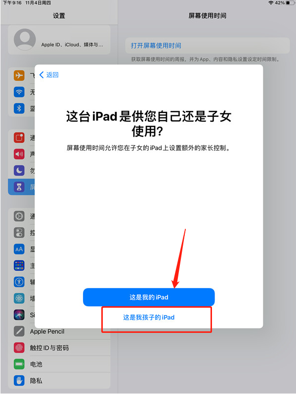 ipad青少年模式在哪开启?ipad设置屏幕使用权限步骤分享截图