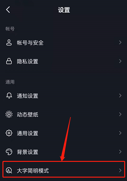 抖音如何取消大字简明模式?抖音取消大字简明模式方法截图