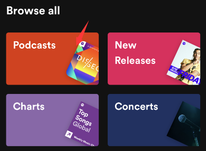 spotify怎么听播客?spotify播客收听入口分享截图