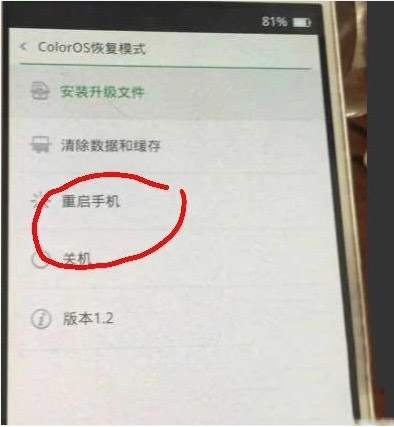 oppo coloros恢复模式重新开机还是退不出去(3)