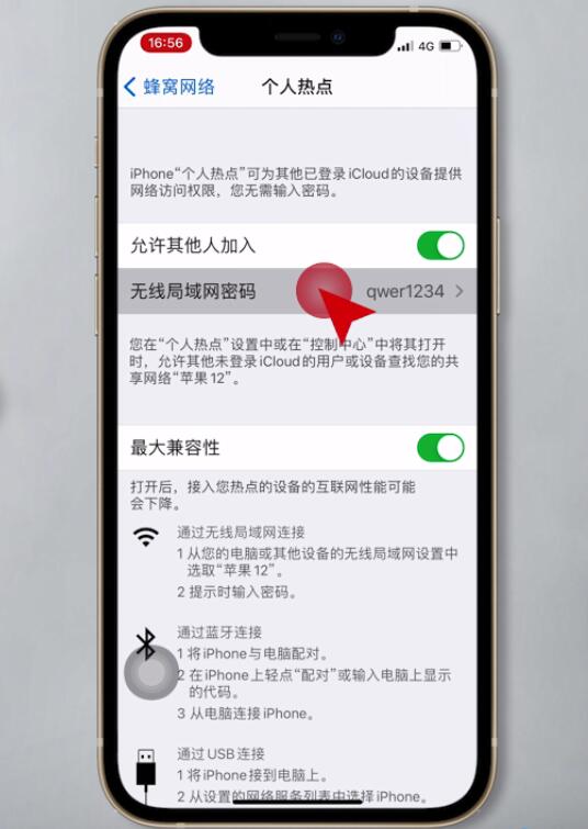 苹果个人热点设置在哪里设置(5)