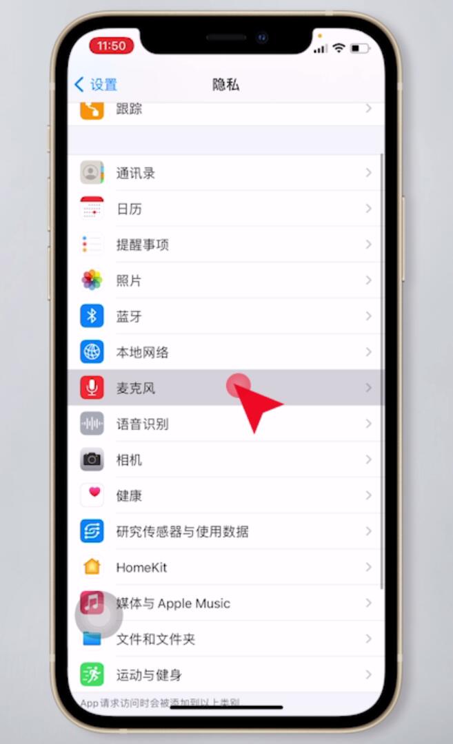 苹果手机麦克风权限在哪里设置(2)