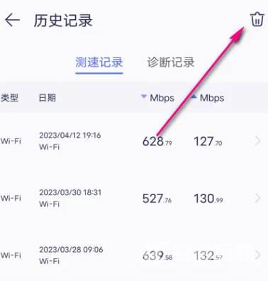 怎么删除花瓣测速记录(2)