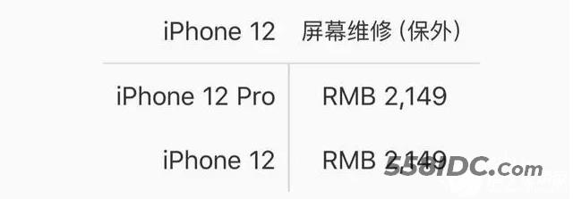 iphone12屏幕坏了维修要多少钱 苹果12屏幕保外价格介绍