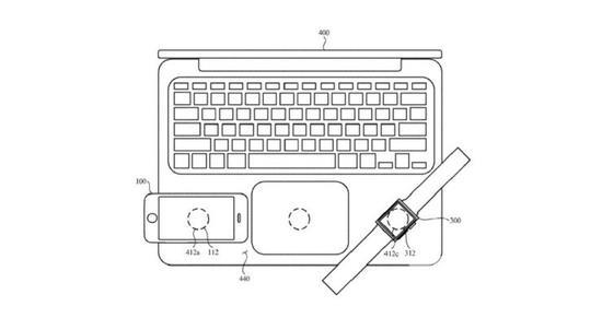 苹果新专利：有望在 MacBook 上为 iPhone 无线充电