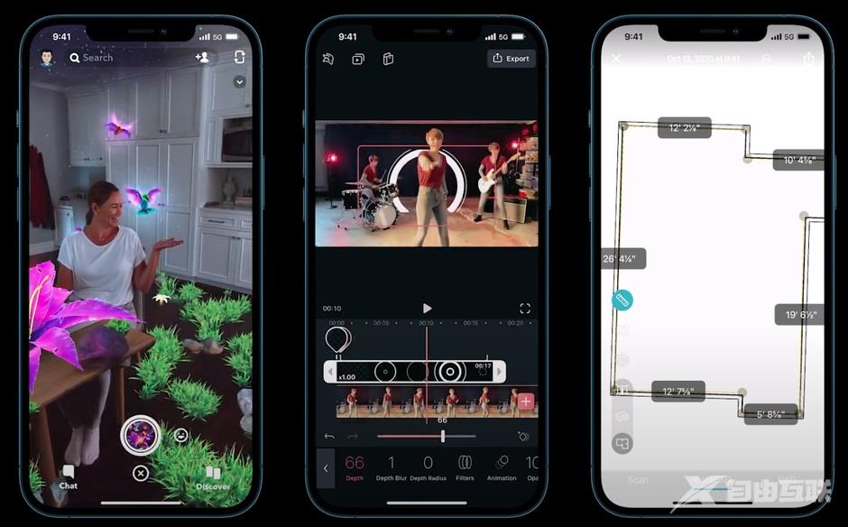 TikTok 新增 AR 视频特效功能，利用 iPhone 12 Pro LiDAR 激光雷达实现