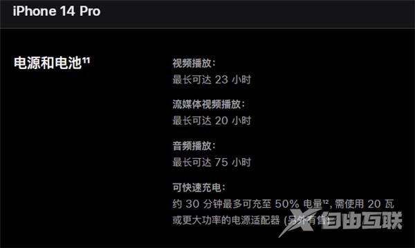 苹果14pro电池多少毫安