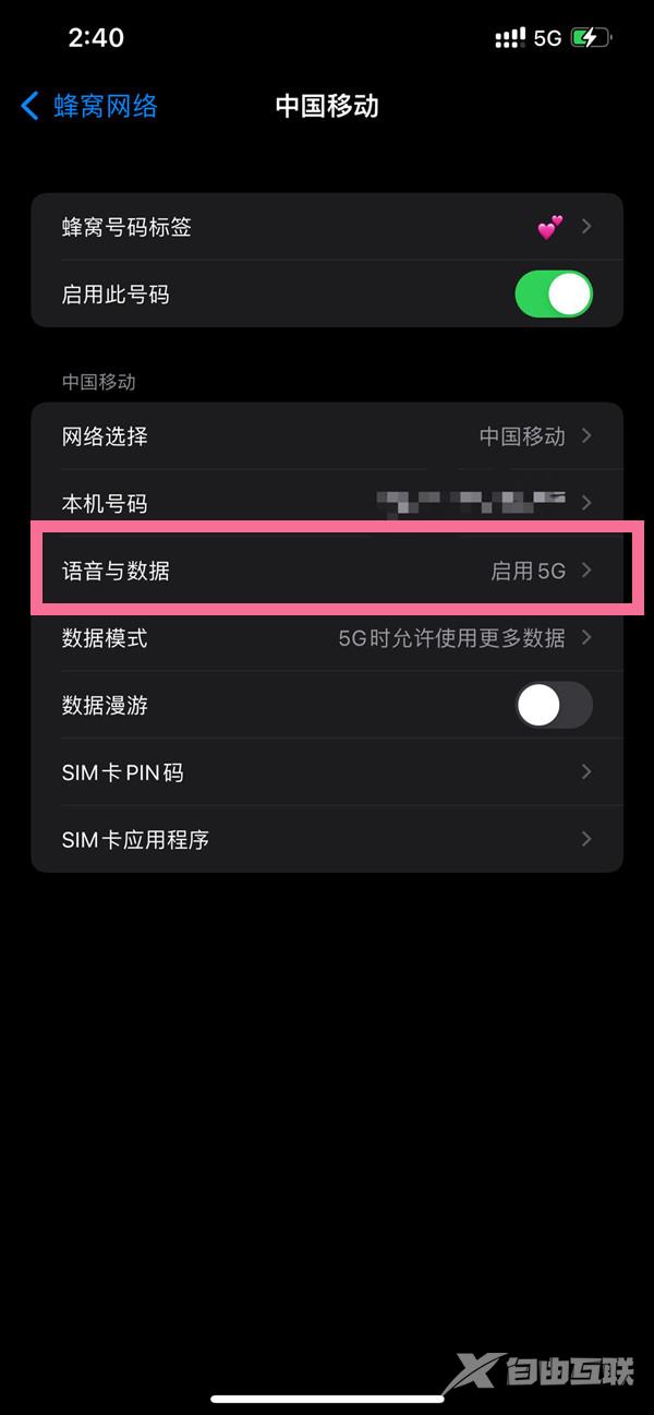 iPhone13在哪关闭5G网络