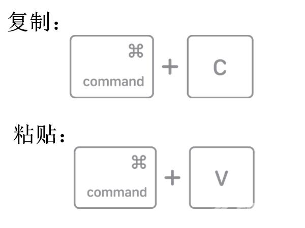 mac电脑复制粘贴按什么键