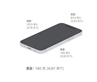 iPhone13mini有多重