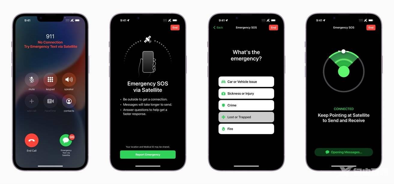 如何在 iPhone 14 上通过卫星使用紧急求救