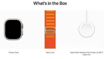 Apple Watch Ultra 随附新的编织充电器