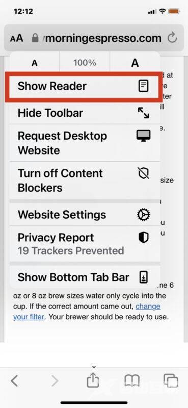如何在 iPhone 和 iPad 上的 Safari 中访问阅读器模式