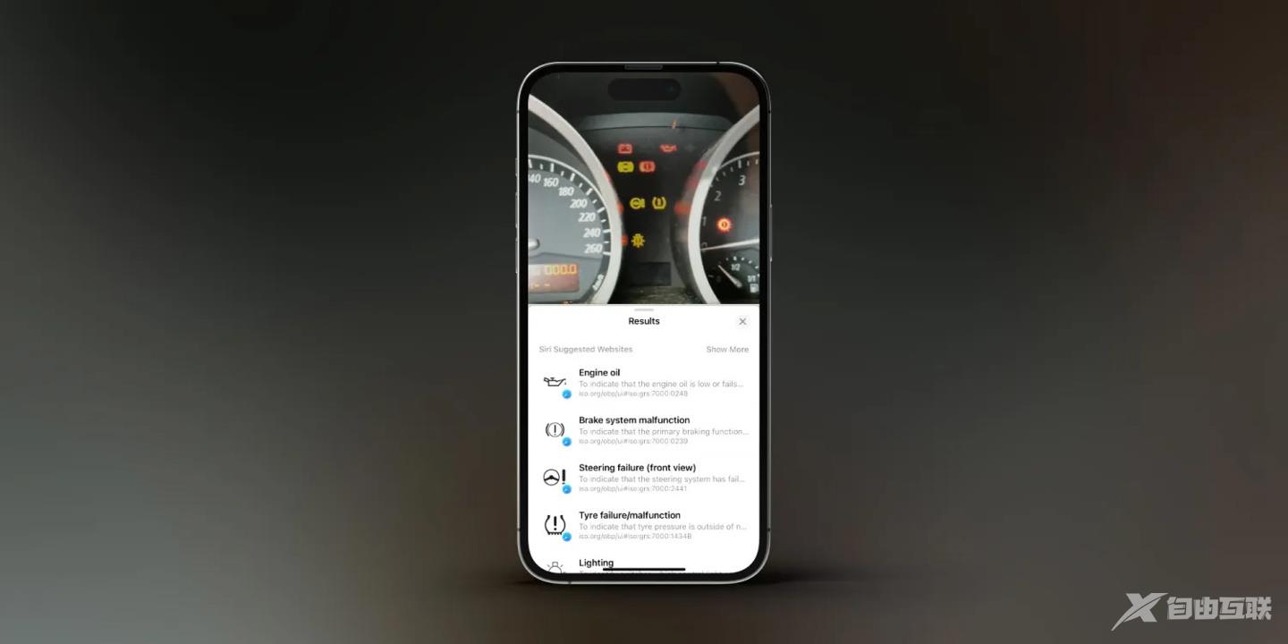 苹果 iOS 17 升级“看图查询”功能：可识别车辆仪表盘上的标志