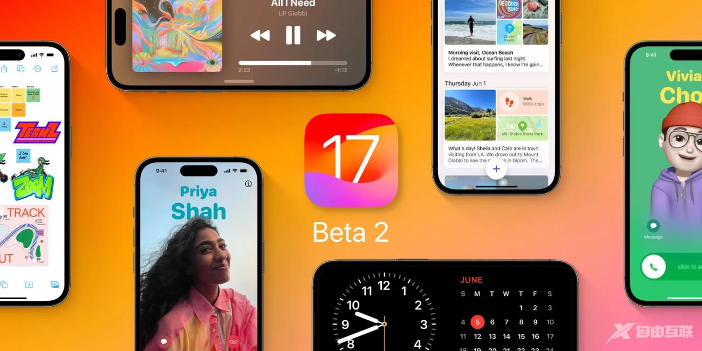 苹果 iOS / iPadOS 17 开发者预览版 Beta 2 发布：为 CarPlay 引入新壁纸