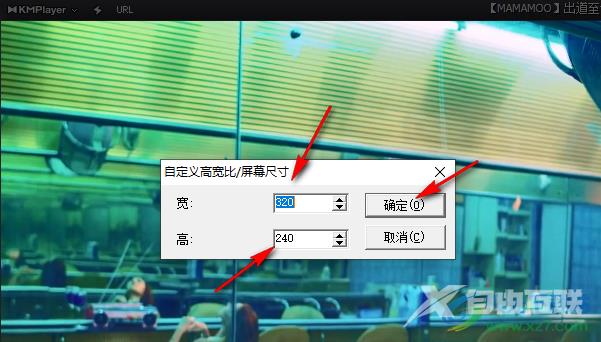 KMPlayer自定义播放窗口宽高比的方法