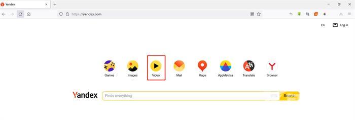 《Yandex》怎么搜视频