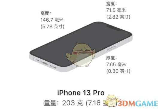 iphone13系列重量介绍