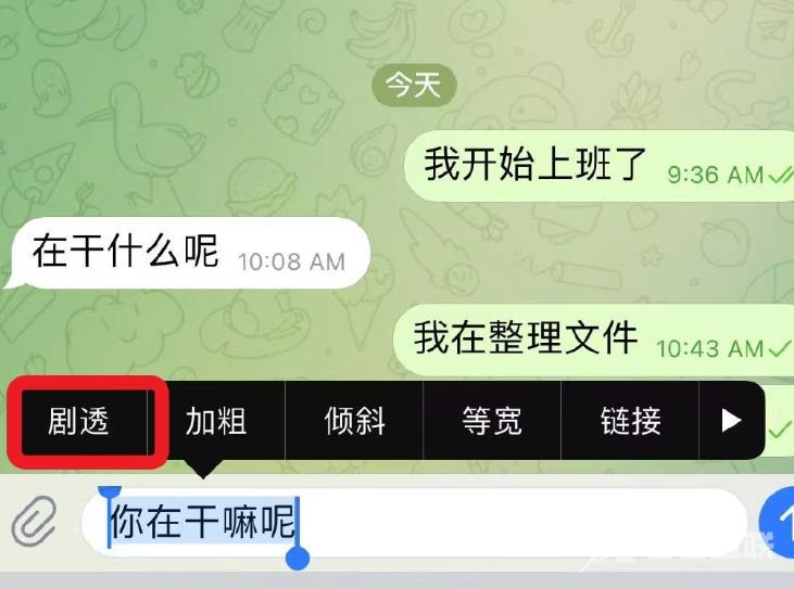 《Telegram》怎么发送隐藏信息