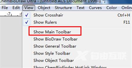 《ChemDraw》工具栏不见了怎么办