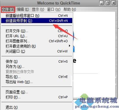 Quicktime录制音频教程