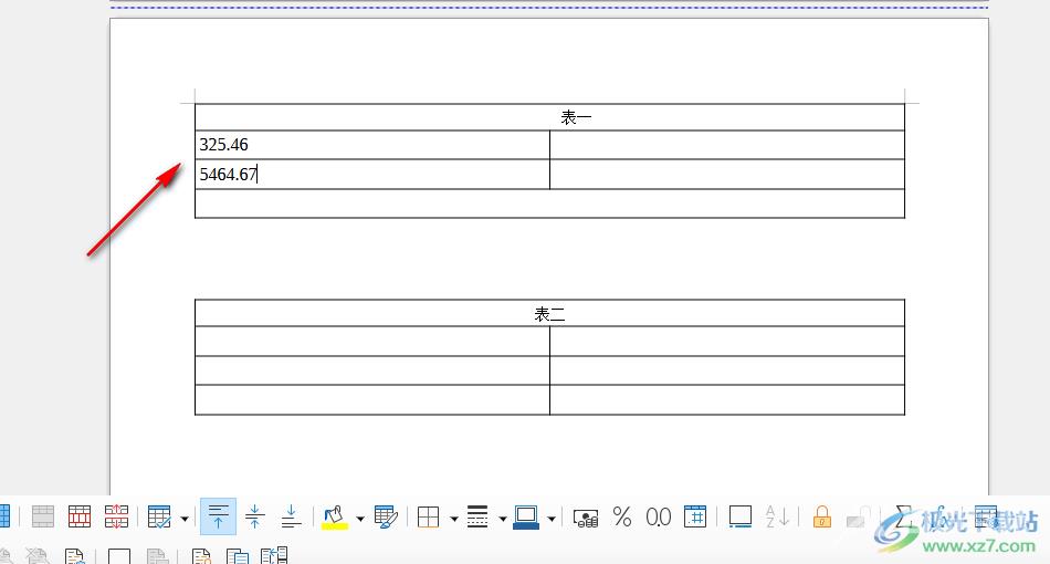 libreoffice文档保留两位小数的方法