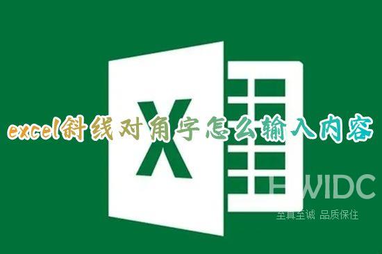 excel斜线对角字怎么输入内容 怎么在表格里加入斜线并打字