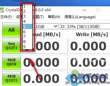 crystaldiskmark怎么看数据