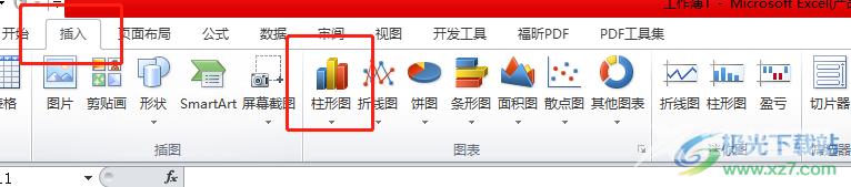 ​excel设置图表的xy轴的教程