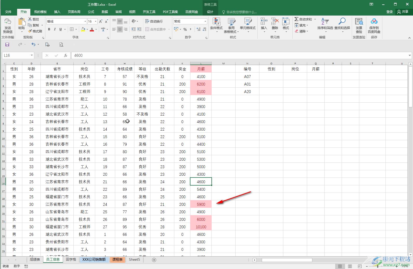 Excel表格中查找条件格式的方法教程