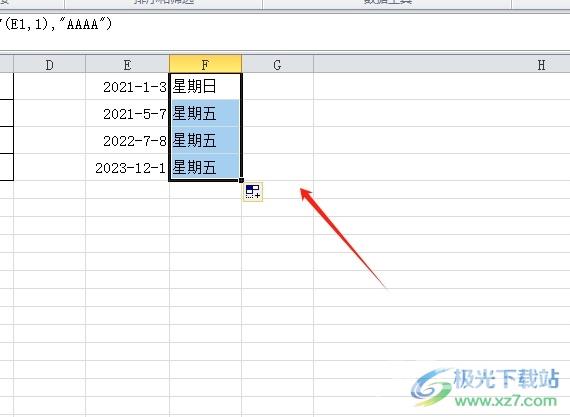 ​excel输入日期自动计算成周数的教程