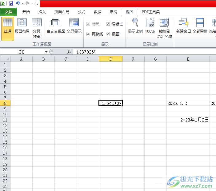 ​excel表格输入数字变为字母e的解决教程