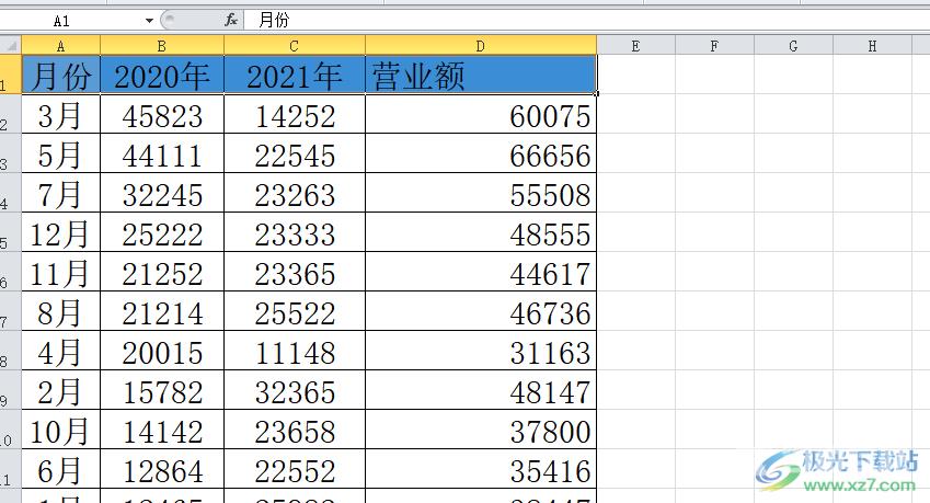 ​excel让表头按某个角度倾斜的教程