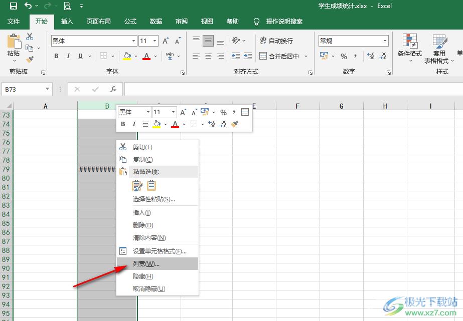 Excel输入数字变成井号的解决方法