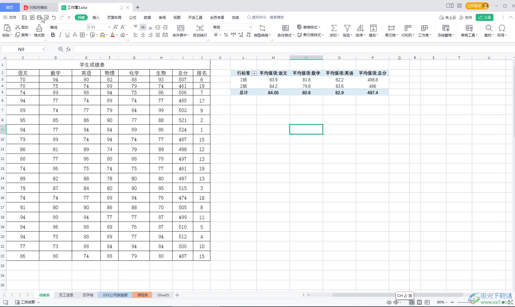 WPS表格删除整张透视表的方法教程