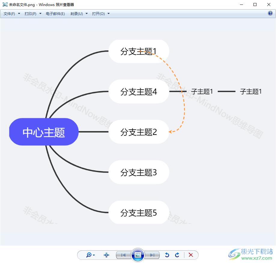 mindnow思维导图导出图片的方法