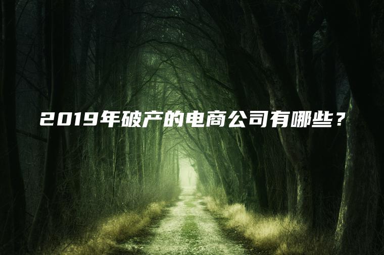 2019年破产的电商公司有哪些？