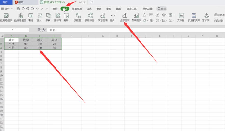 excel柱状图加折线图组合怎么做(1)