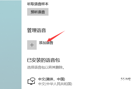 Win10电脑添加新的语音包解决方法