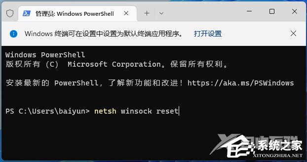 Win11使用flushdns命令后无法上网的三