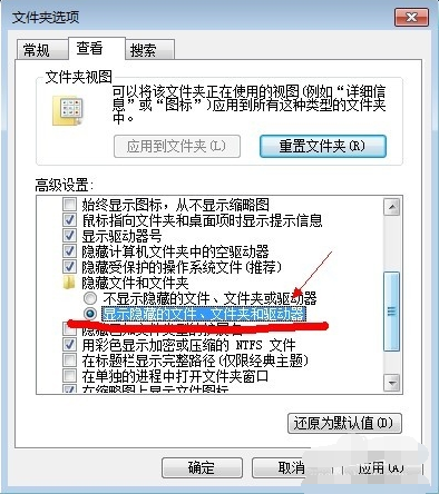 如何显示隐藏文件win7(2)