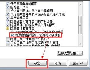 怎样显示隐藏文件win7(3)