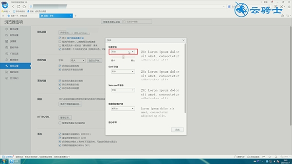 2345浏览器怎么设置字体及字体大小(7)
