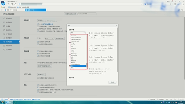 2345浏览器怎么设置字体及字体大小(8)