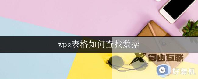 wps表格如何查找数据 wps表格数据查找方法