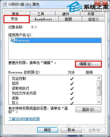 U盘拷贝文件等数据提示权限不足的可行解决方法