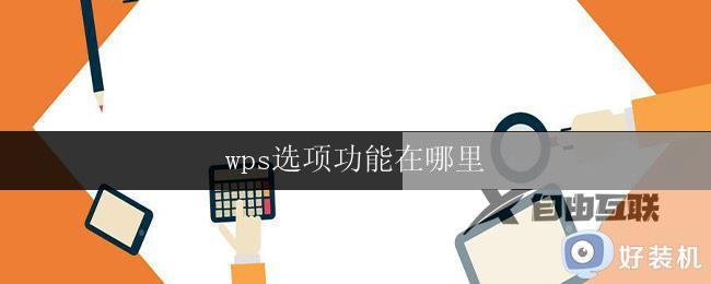 wps选项功能在哪里 wps选项功能在哪个页面