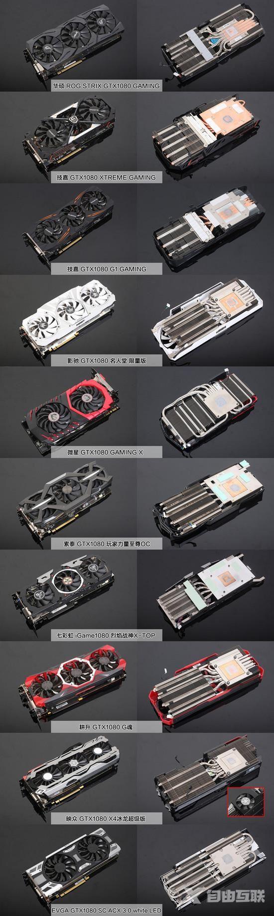 GTX 1080哪个才是真核弹？10款非公版GTX 1080显卡全方位对比评测