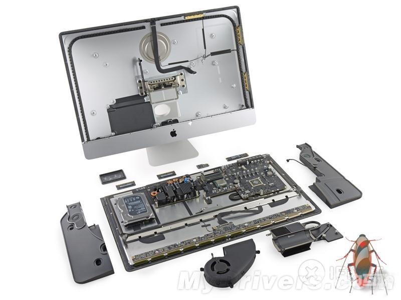 5K显示屏好修吗？27英寸新iMac真机拆解/图
