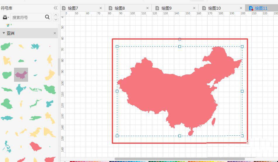 EDraw Max亿图图示怎么画中国地图?